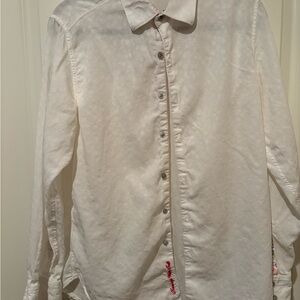 Robert Graham White Button Down Shirt